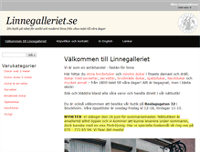 Tablet Screenshot of linnegalleriet.se